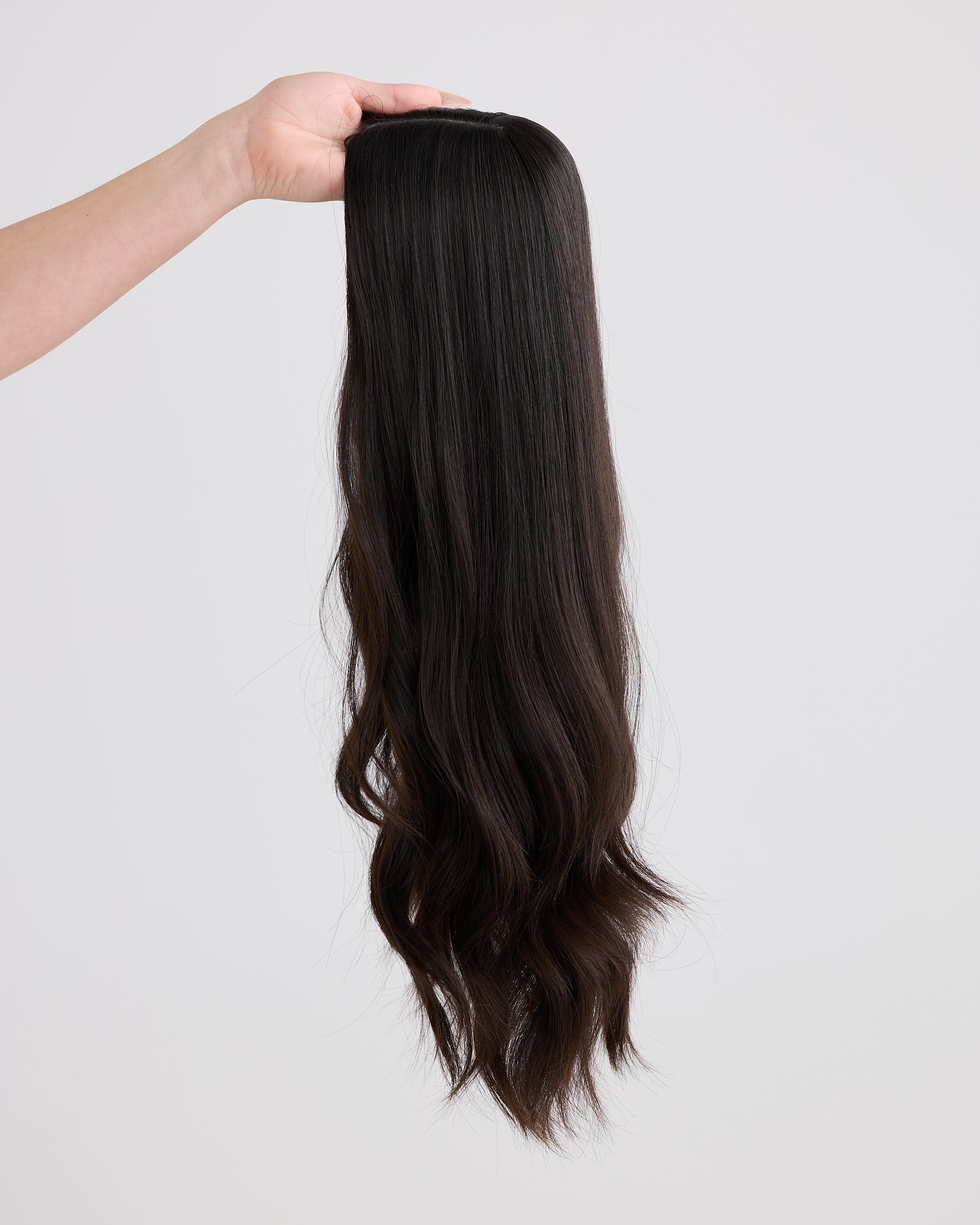 NATURAL BLACK // SILK TOPPER // 20 INCHES