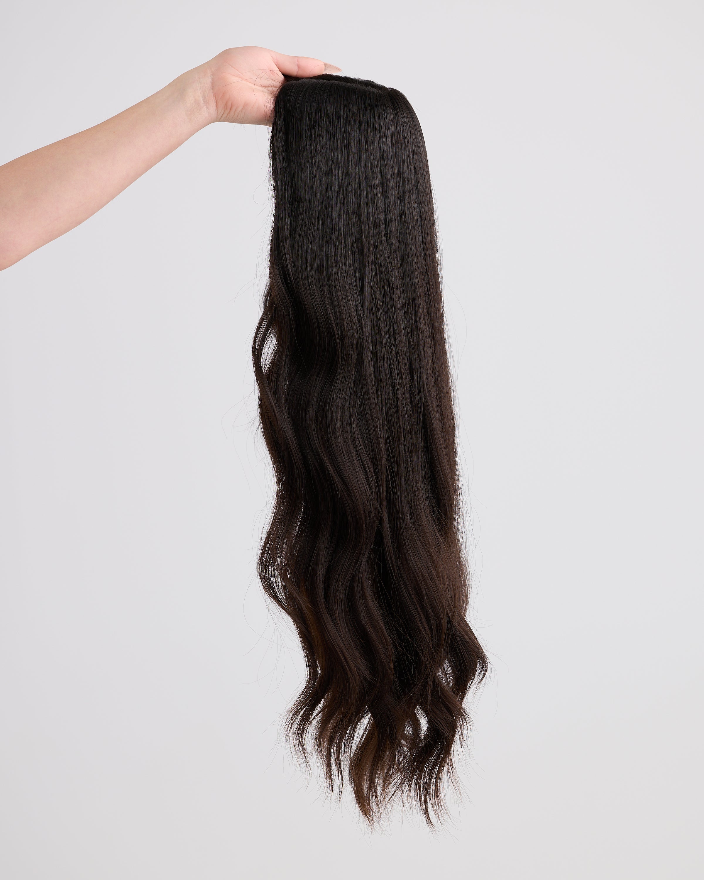 NATURAL BLACK // SILK TOPPER // 24 INCHES