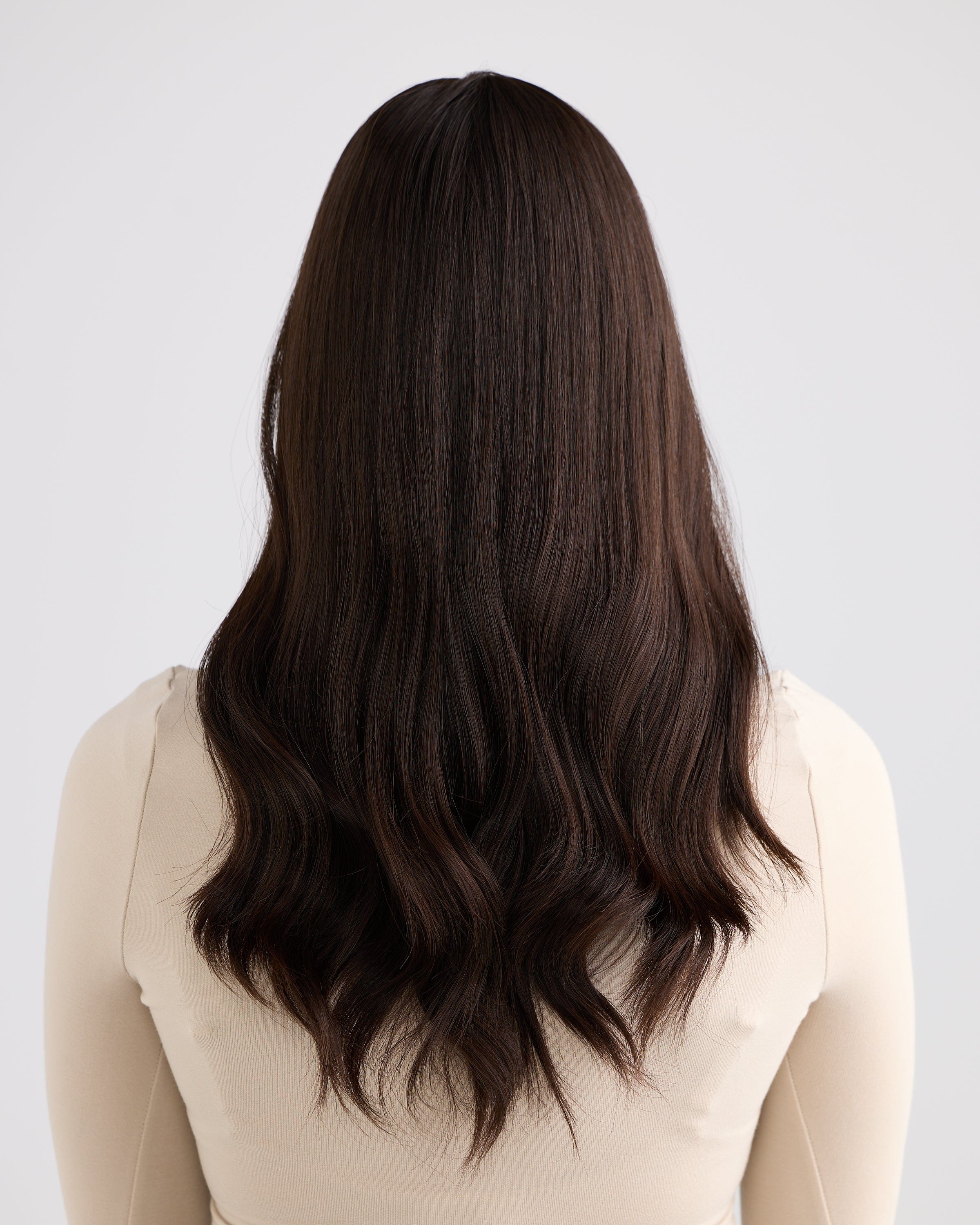 NATURAL DARKEST BRUNETTE // SILK TOPPER