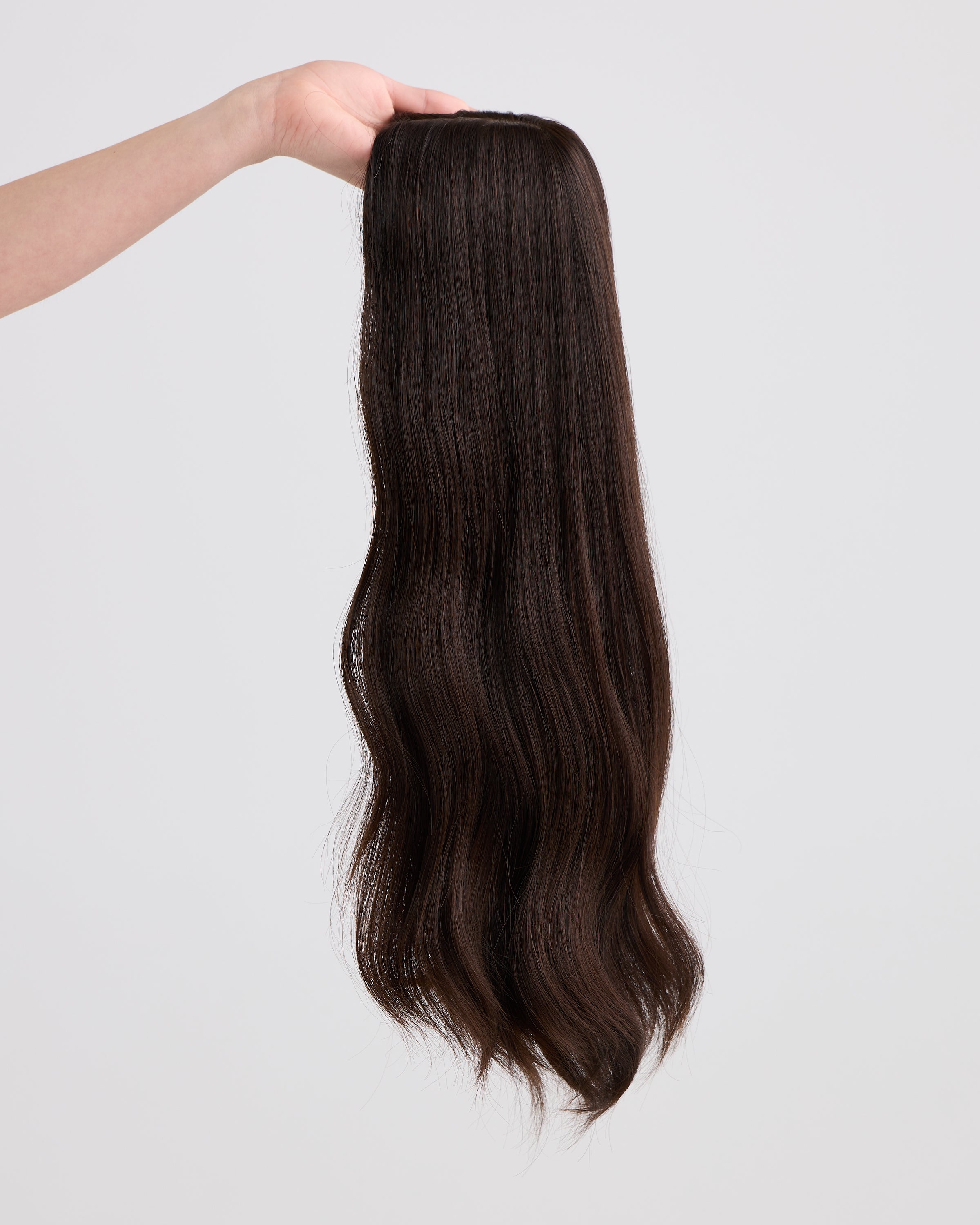 NATURAL DARKEST BRUNETTE // SILK TOPPER // 22 INCHES
