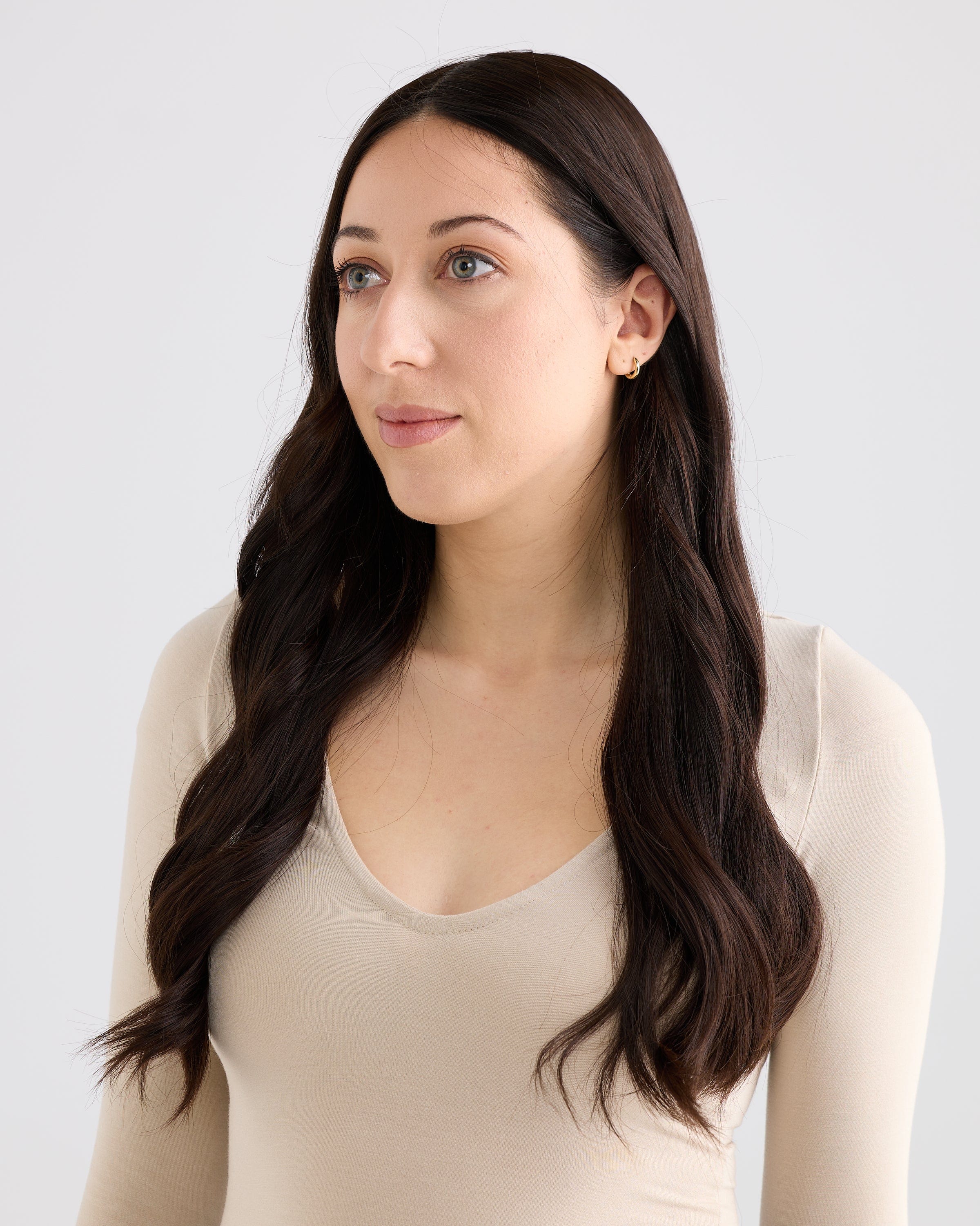 NATURAL DARKEST BRUNETTE // SILK TOPPER