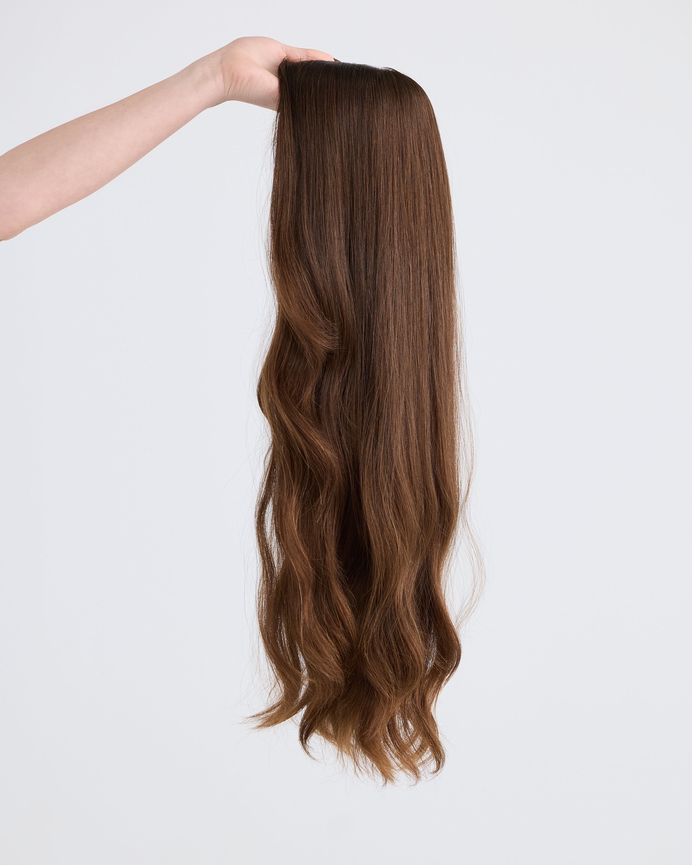 NATURAL DEEP BRUNETTE // SILK TOPPER // 24 INCHES