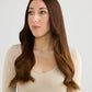 DARK GOLDEN BRUNETTE // TOPPER // 24 INCHES // 8x8 CAP