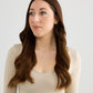 DARK GOLDEN BRUNETTE // TOPPER // 24 INCHES // 8x8 CAP