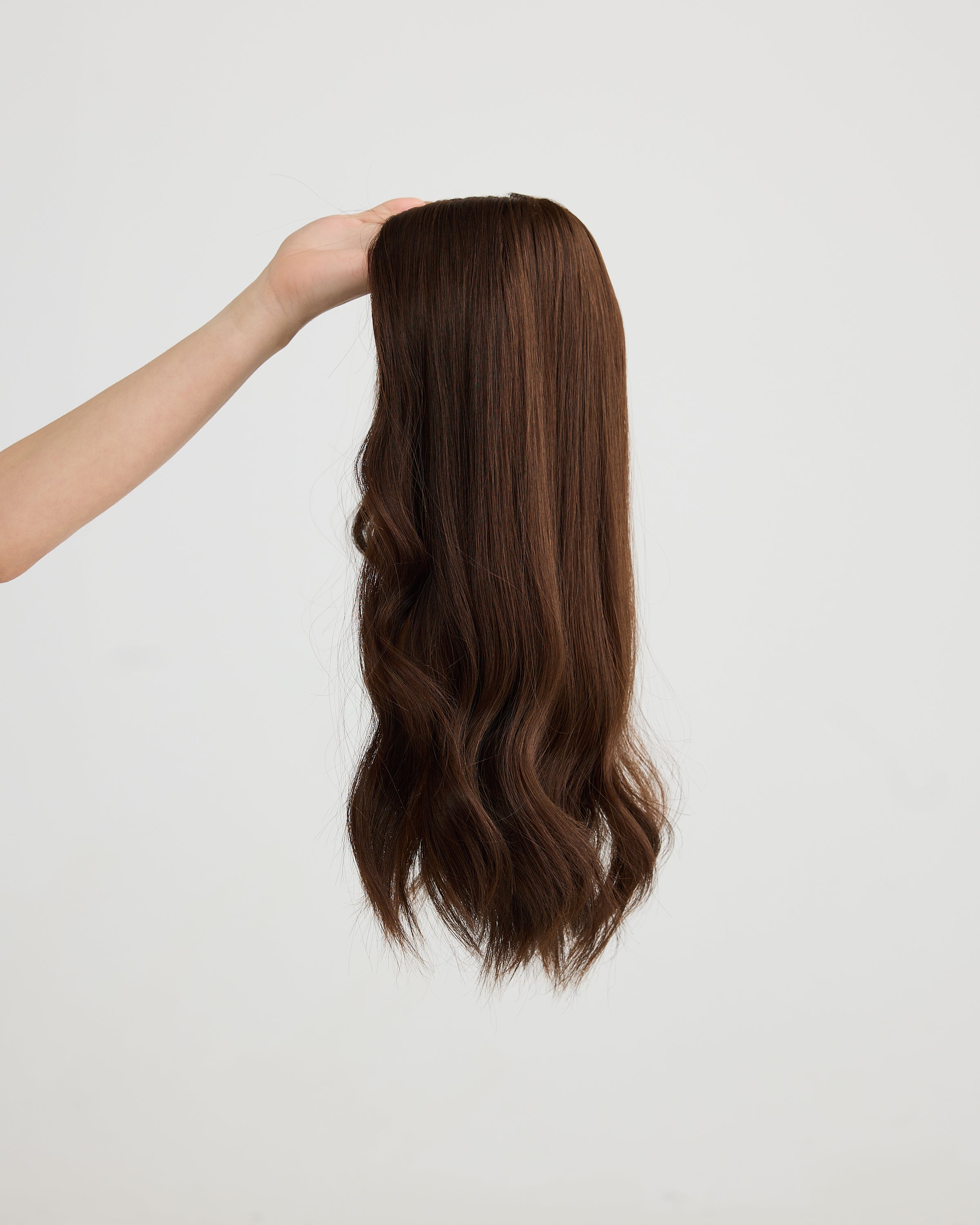 NATURAL DEEP BRUNETTE // SILK TOPPER // 18 INCHES