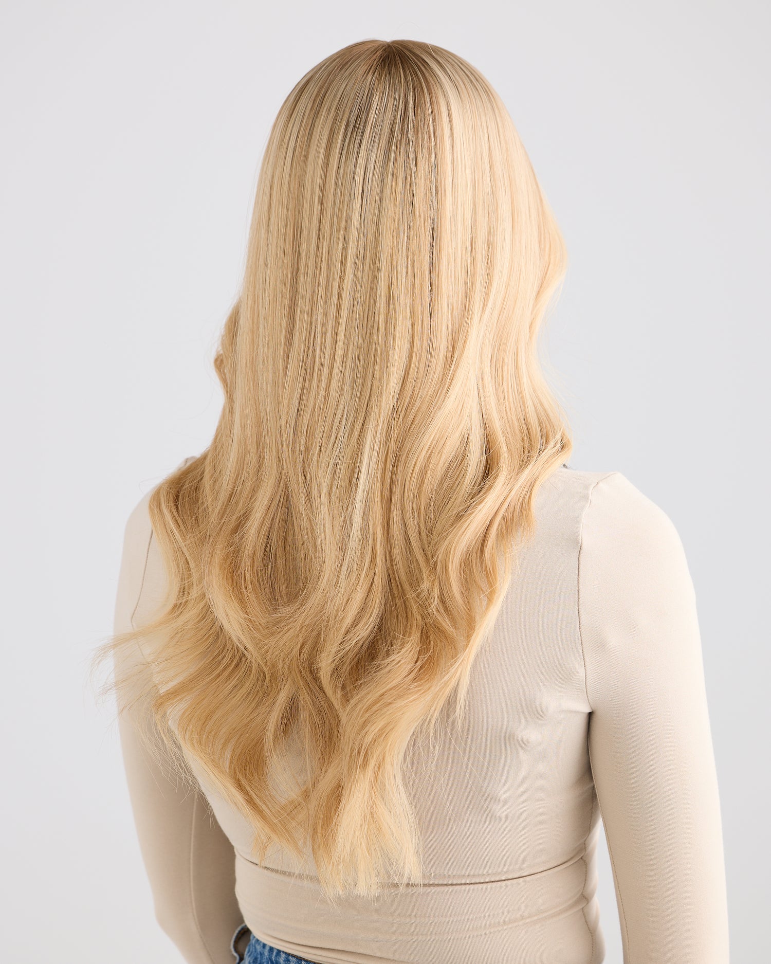 SOFT ROOTED BLONDE // GAME CHANGER WIG // 22 INCHES // M CAP