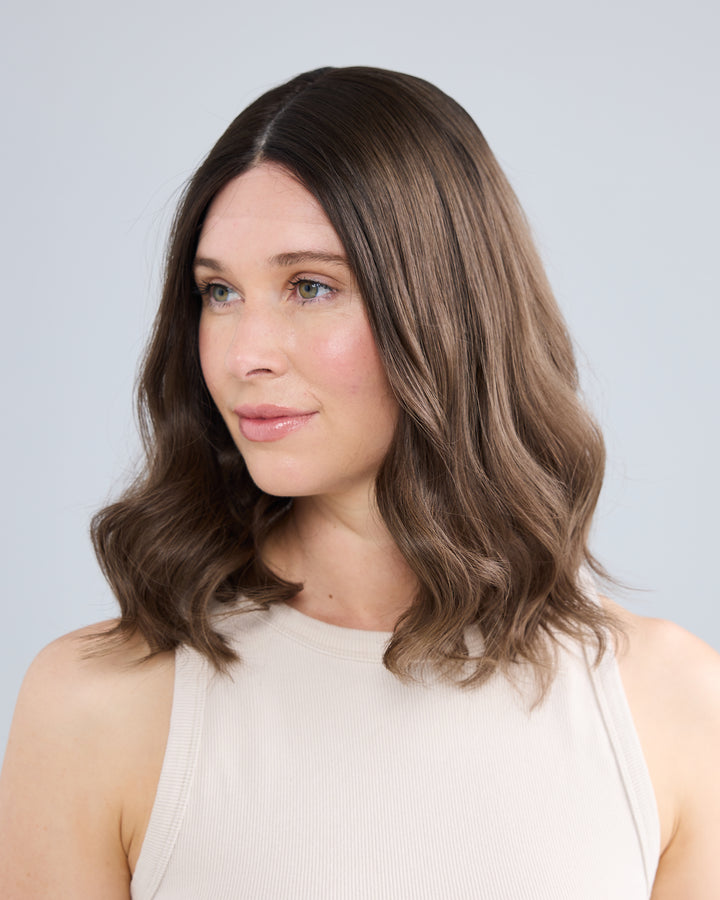 ASH BRUNETTE MELT // GAME CHANGER WIG // 16 INCHES // M CAP