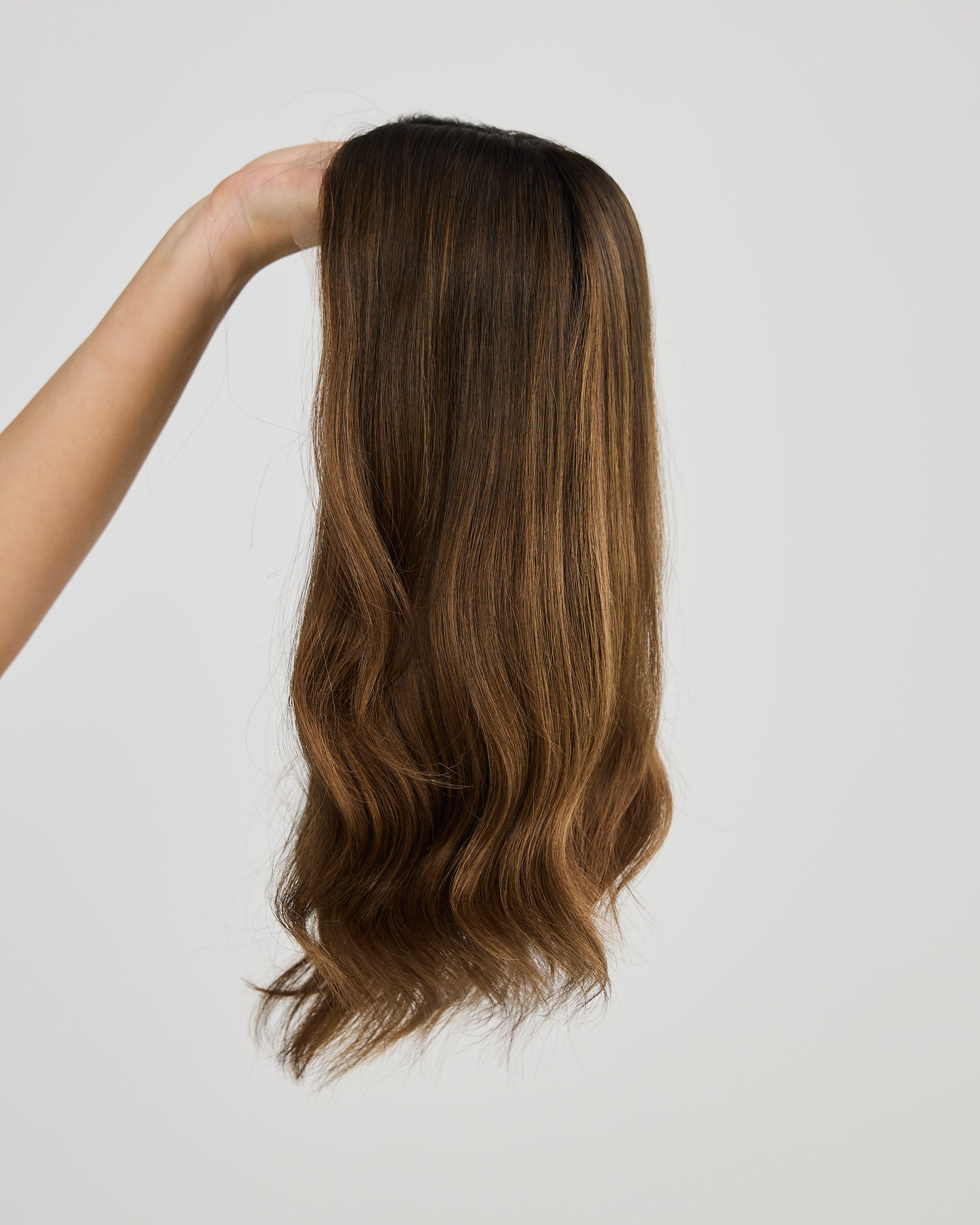 DARK GOLDEN BRUNETTE // GAME CHANGER WIG // 16 INCHES // M CAP