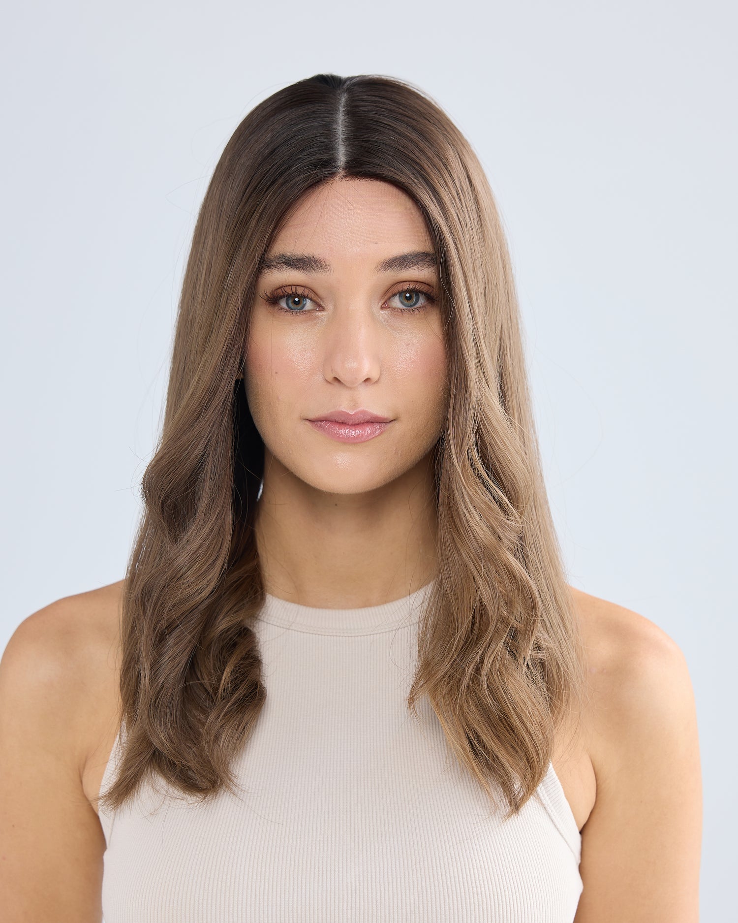 LIGHT BRUNETTE MELT // GAME CHANGER WIG // 20 INCHES // S CAP