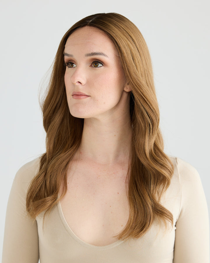 LIGHT CARAMEL BRUNETTE // GAME CHANGER WIG // 22 INCHES // M CAP