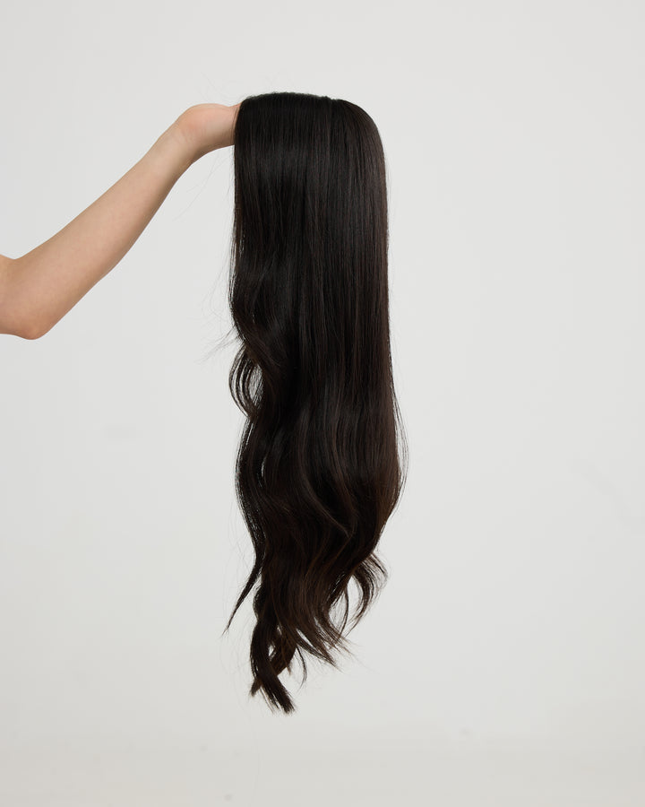 NATURAL BLACK // GAME CHANGER WIG // 24 INCHES // M CAP