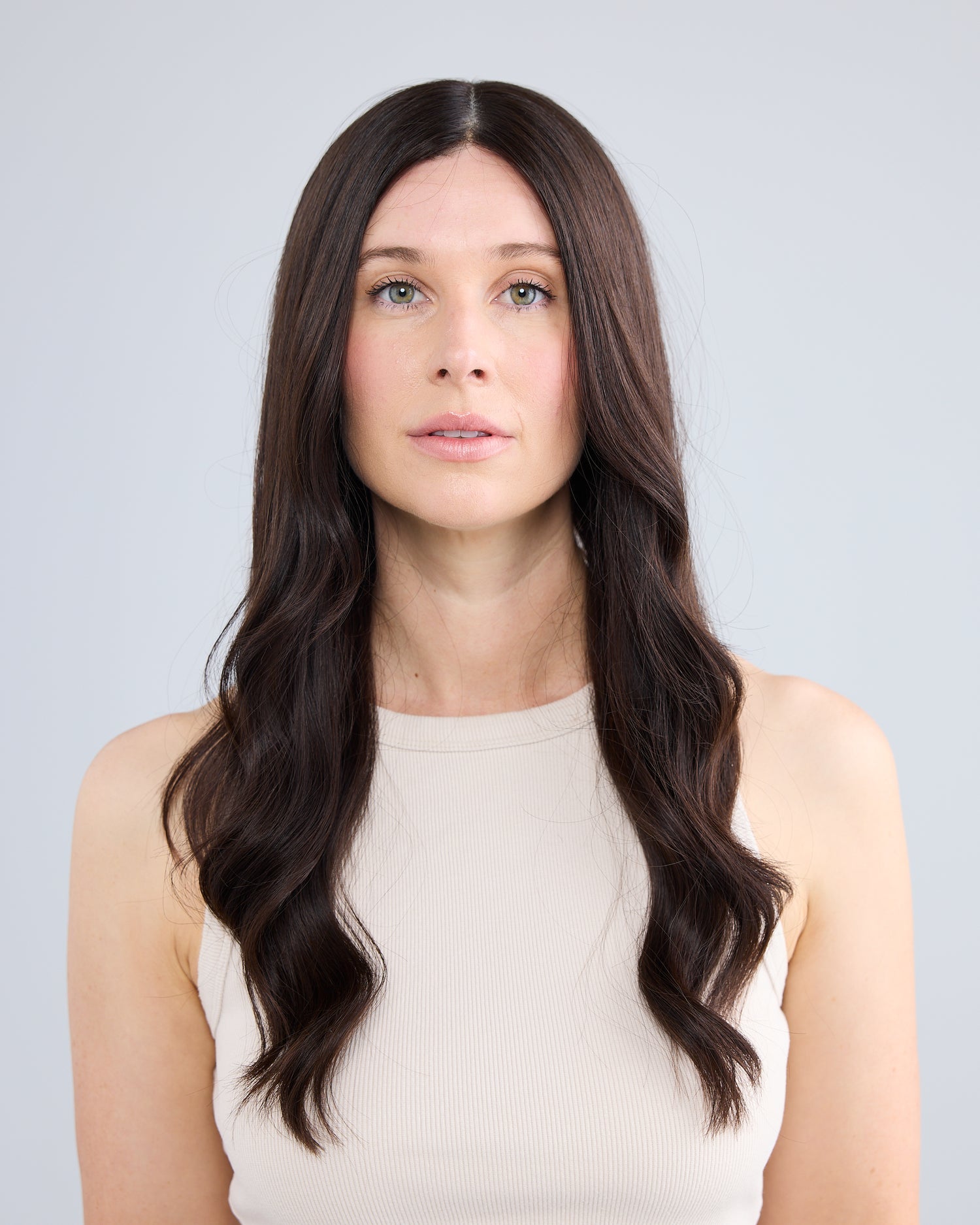 NATURAL DARKEST BRUNETTE // GAME CHANGER WIG // 24 INCHES // M CAP