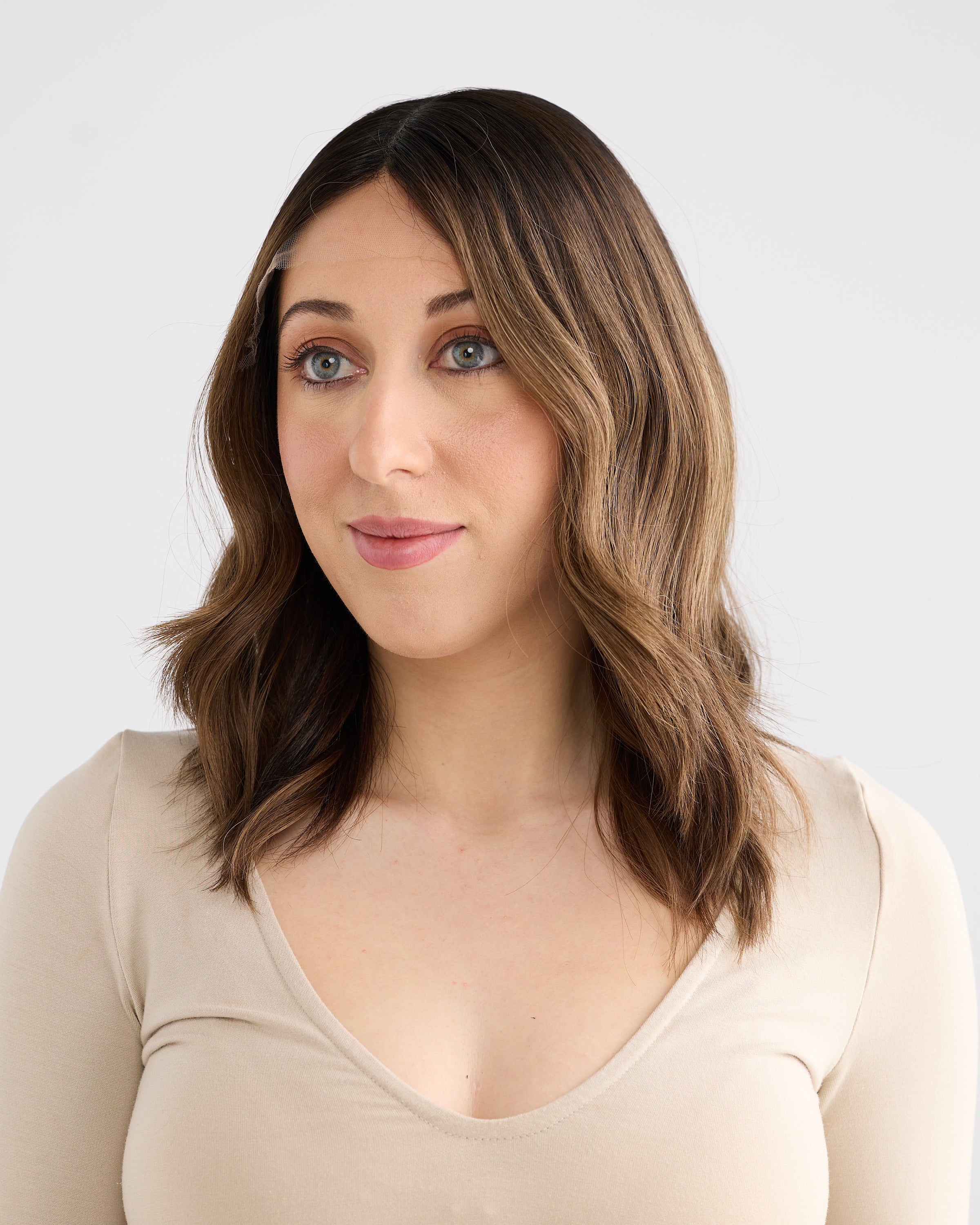 DARK MOCHA BALAYAGE // GAME CHANGER WIG // 16 INCHES // M CAP