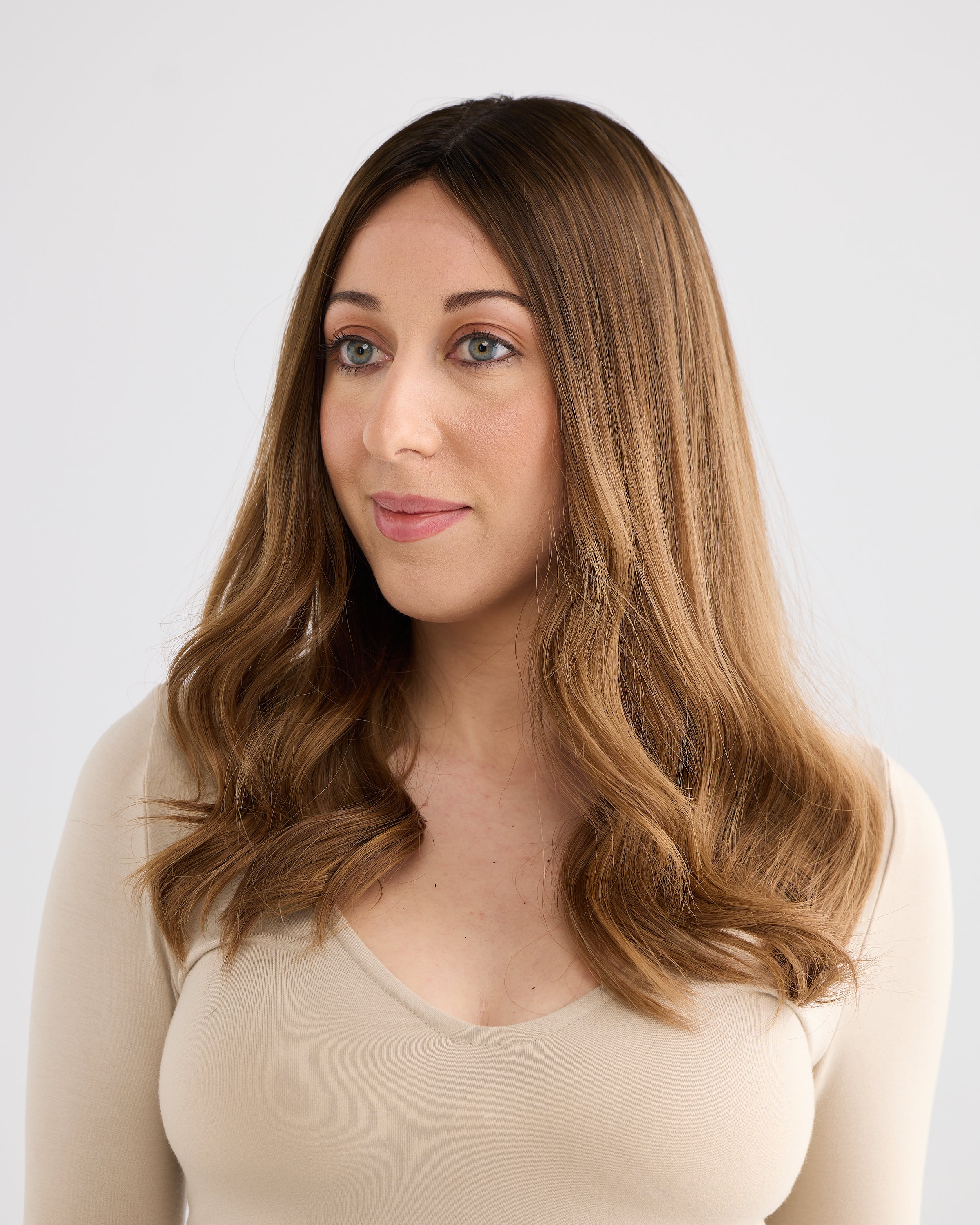 DARK MOCHA BALAYAGE // GAME CHANGER WIG // 20 INCHES // S CAP
