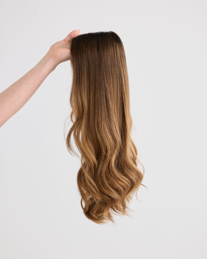 DARK MOCHA BALAYAGE // GAME CHANGER WIG // 20 INCHES // S CAP