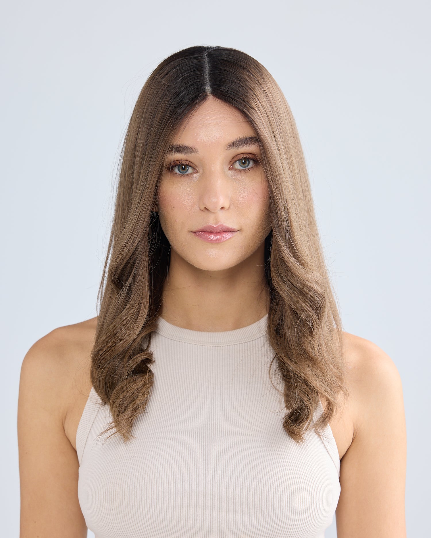 LIGHT BRUNETTE MELT // GAME CHANGER WIG // 22 INCHES // M CAP