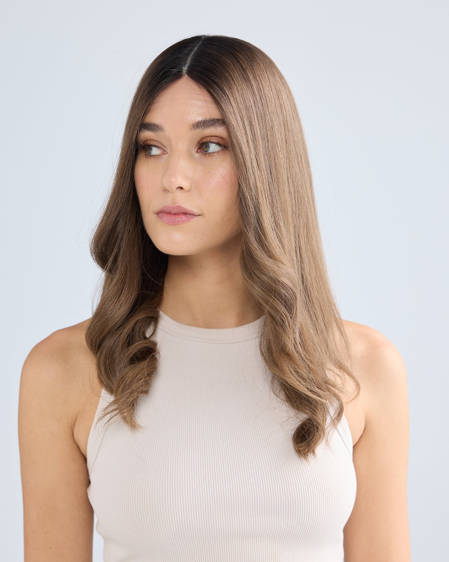 LIGHT BRUNETTE MELT // GAME CHANGER WIG // 22 INCHES // M CAP