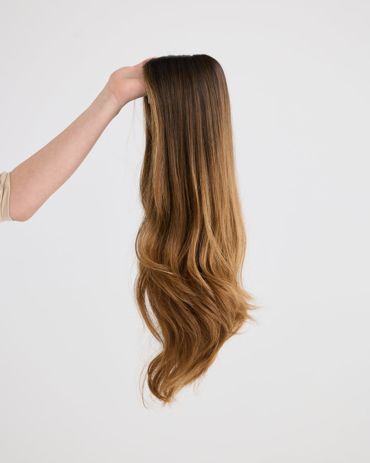 DARK MOCHA BALAYAGE // GAME CHANGER WIG // 22 INCHES // M CAP