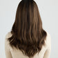 DARK HIGHLIGHTED BRUNETTE // GAME CHANGER WIG // 20 INCHES // S CAP