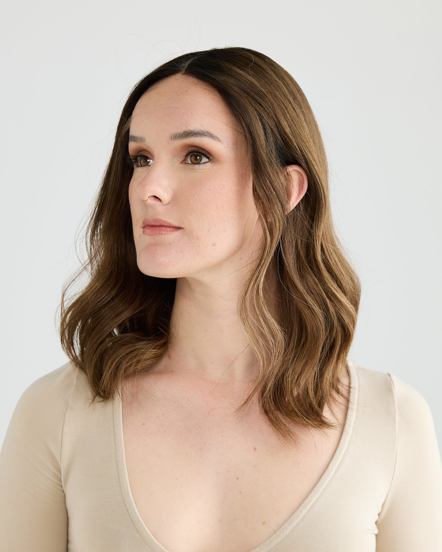 DREAMY BALAYAGE BRUNETTE // GAME CHANGER WIG // 16 INCHES // M CAP