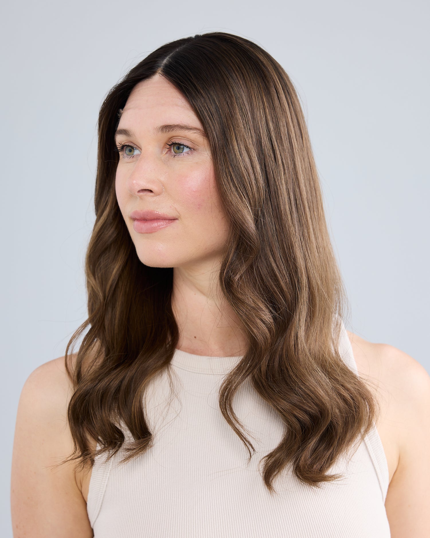 DIMENSIONAL MEDIUM BRUNETTE // GAME CHANGER WIG // 20 INCHES // M CAP