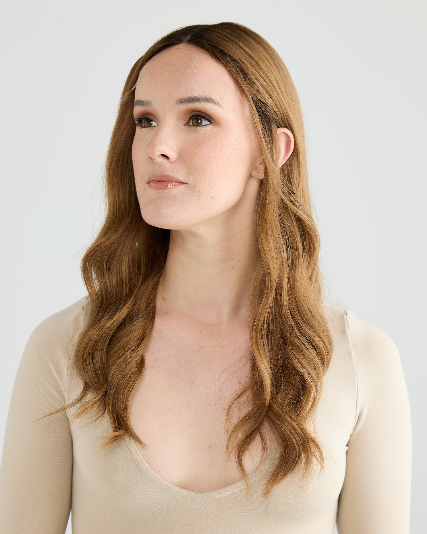 LIGHT CARAMEL BRUNETTE // GAME CHANGER WIG // 22 INCHES // S CAP