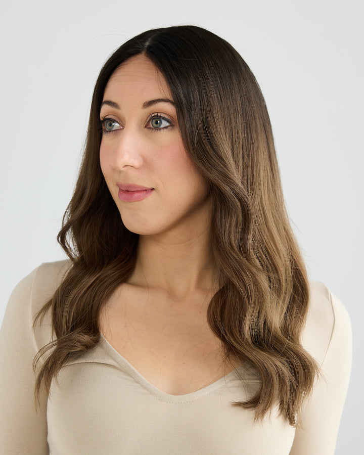 DARK ASHY BRUNETTE // GAME CHANGER WIG // 20 INCHES // S CAP