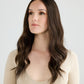 DARK HIGHLIGHTED BRUNETTE // GAME CHANGER WIG // 22 INCHES // S CAP