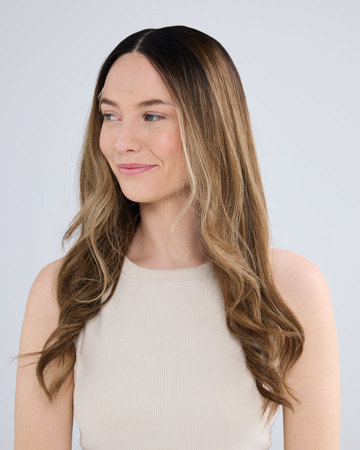 Warm Brunette Balayage // Luxe Wig // 22 inches // S Cap