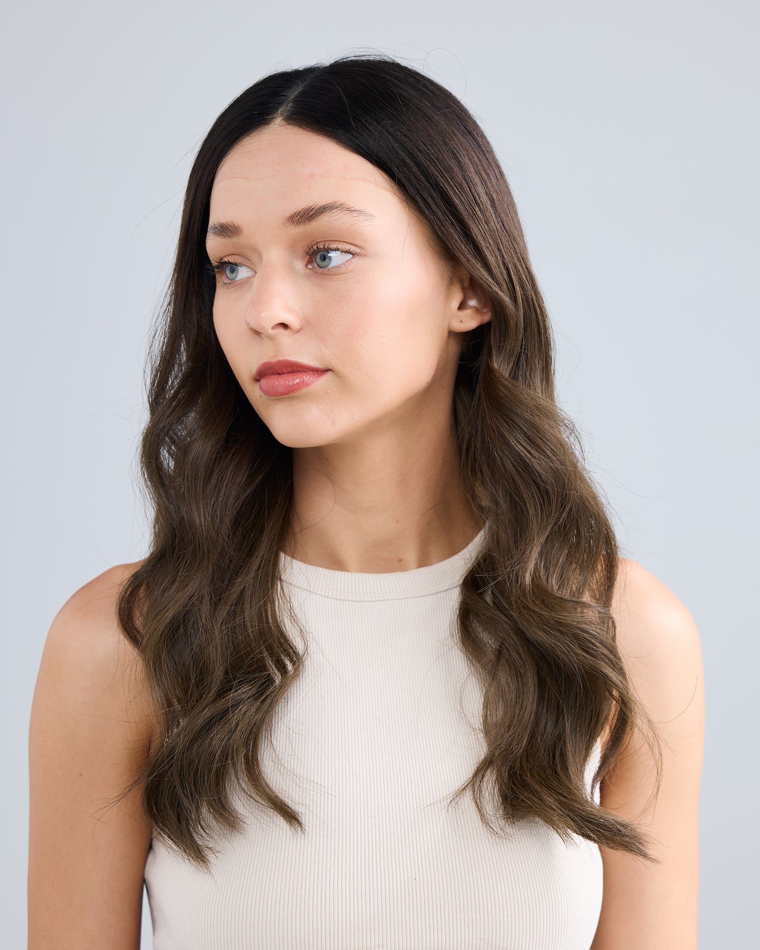 ASH BRUNETTE MELT // LUXE WIG // 22 INCHES // S CAP