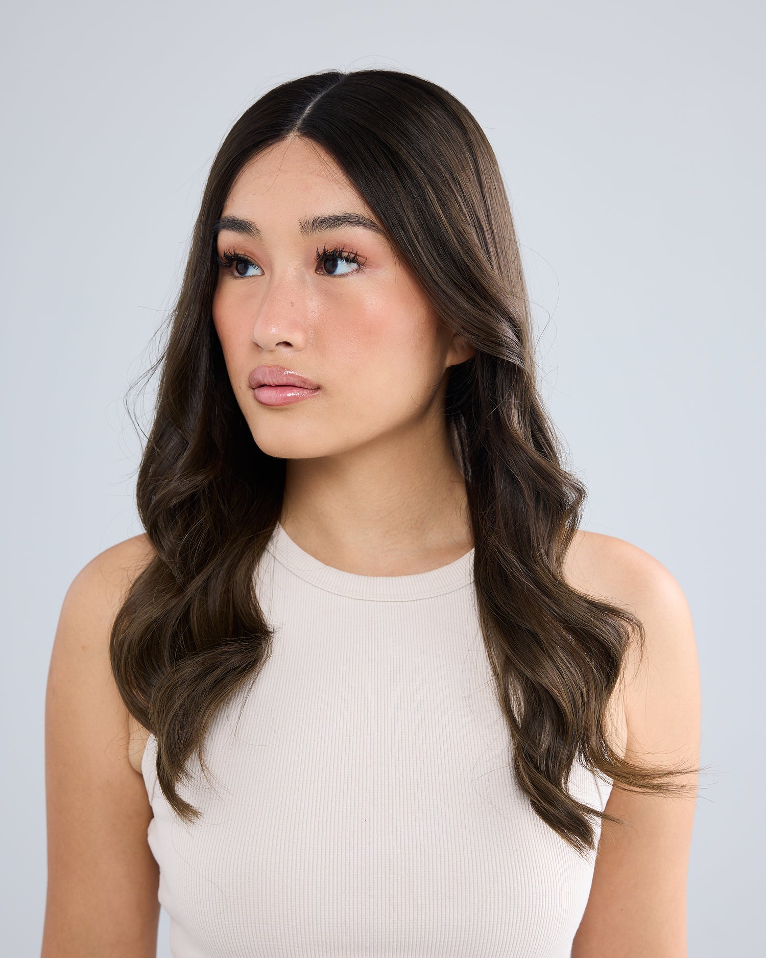 ASH BRUNETTE MELT // LUXE WIG // 22 INCHES // M CAP