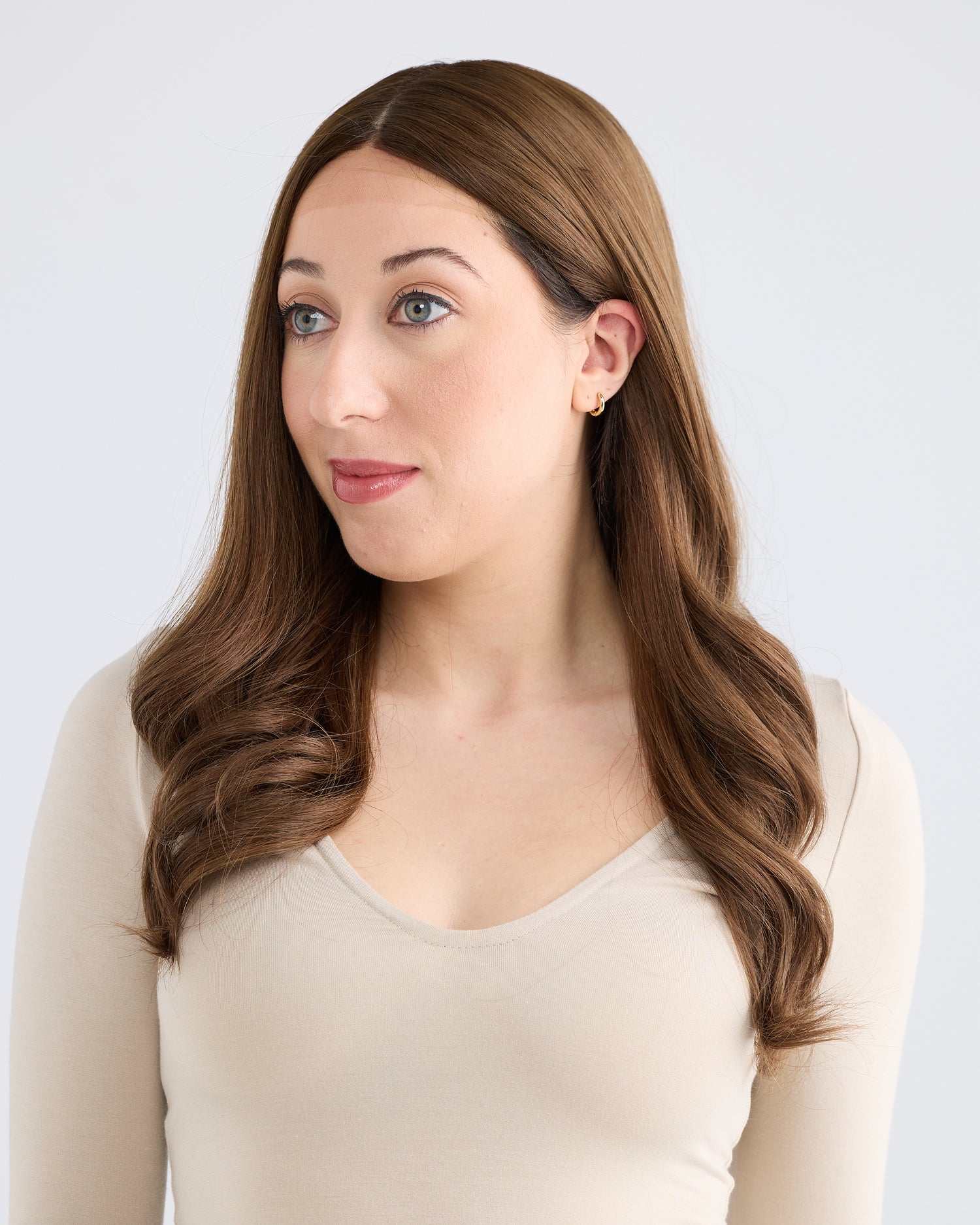 SOFT HAZELNUT BRUNETTE // GAME CHANGER WIG // 22 INCHES // XS CAP