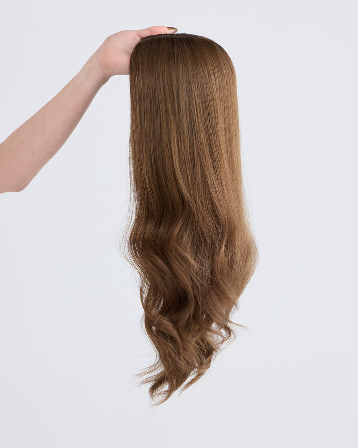 SOFT HAZELNUT BRUNETTE // GAME CHANGER WIG // 22 INCHES // XS CAP