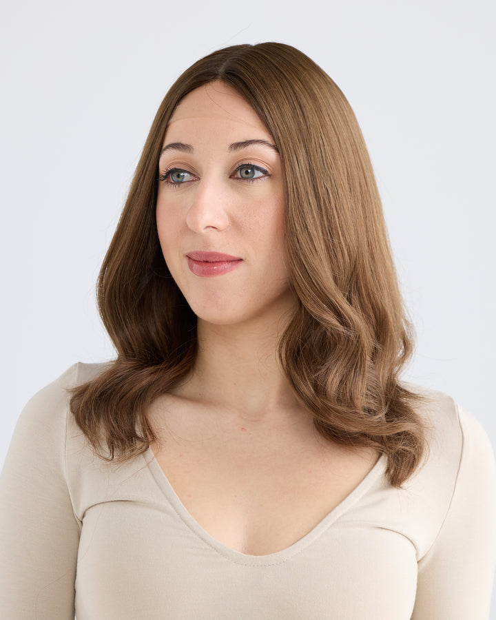 SOFT LIGHT BRUNETTE // GAME CHANGER WIG // 16 INCHES // M CAP