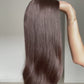 Natural Darkest Brunette // 22 Inches // Hair Topper