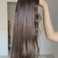 Dark Brunette Balayage 8x8 24 Inches Topper