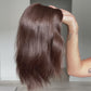 Natural Rich Brunette // 14 Inches // Hair Topper