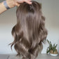 Dark Ashy Brunette 7x7 16 Inches Topper
