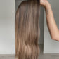 Dimensional Brunette Balayage 8x8 22 Inches Topper