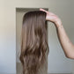 Medium Brunette Balayage 8x8 18 Inches Topper