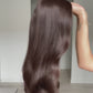 Natural Rich Brunette // 24 Inches // Hair Topper