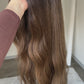 Medium Brunette Balayage 8x8 24 Inches Topper