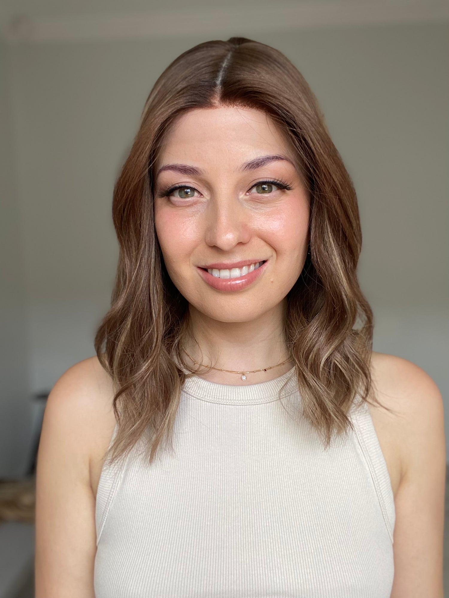 Brunette Dimensional Balayage // Game Changer Wig // 16 inches // S Cap
