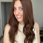 Rich Warm Brunette 9x9 21" Topper