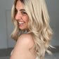 Creamy Blonde With Roots 7x7 18 Inches Topper