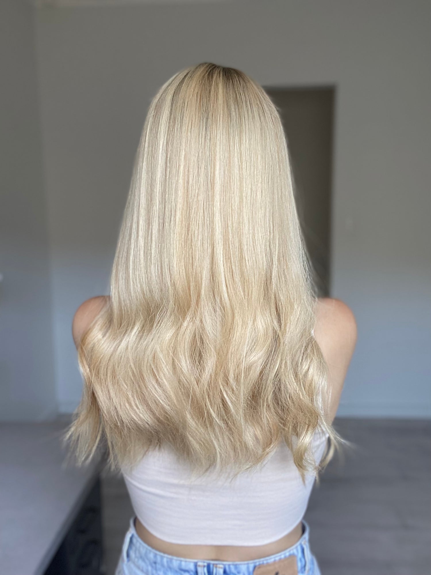 Dimensional Blonde Goals // Lace Topper // 10x10 // 22 Inches