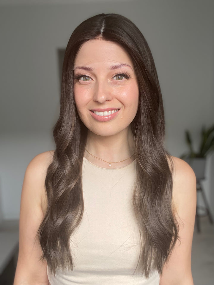 Ashy Brunette Balayage // Game Changer Wig // 24 Inches // M Cap
