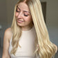Dimensional Blonde Goals // Lace Topper // 10x10 // 22 Inches