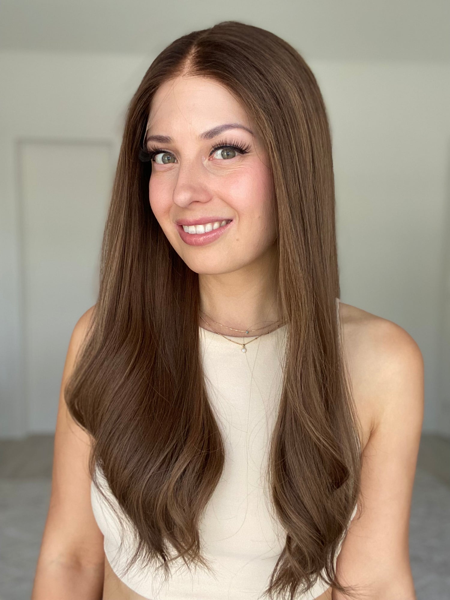 Warm Dimensional Bronde // Luxe Wig // 24 Inches // M Cap