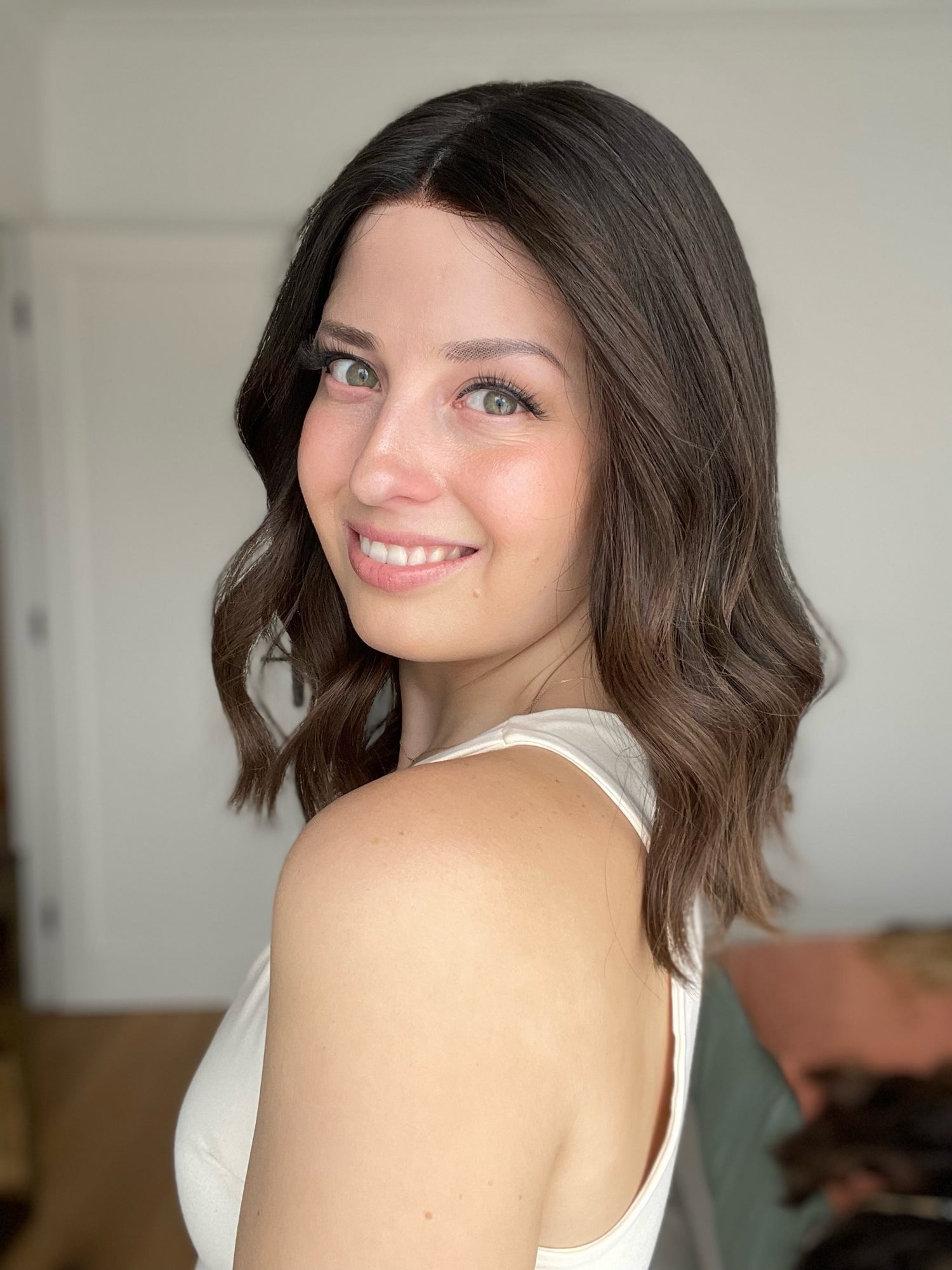 Subtle Brunette Ombre // Lace-Front Essentials Wig // 15 Inches // M Cap